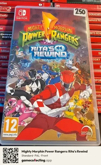 Mighty Morphin Power Rangers: Rita's Rewind Nintendo Switch, PAL box front