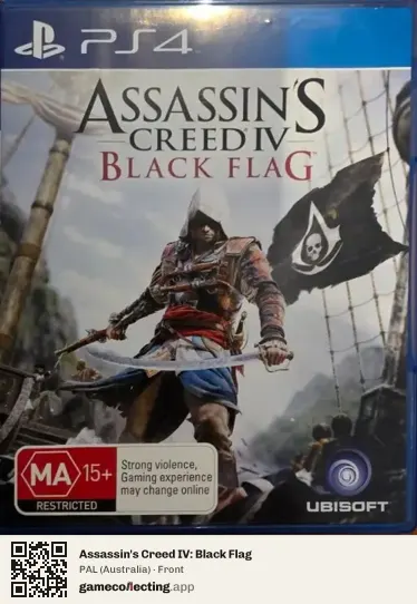 Assassin's Creed IV: Black Flag PlayStation 4, Australia box front
