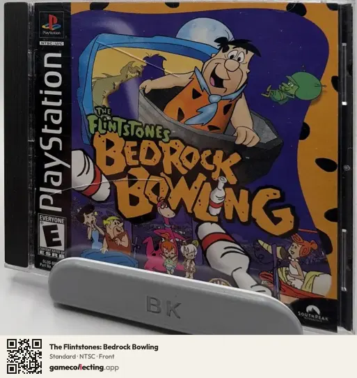 The Flintstones: Bedrock Bowling PlayStation, NTSC box front