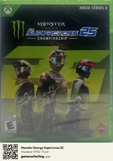 Monster Energy Supercross 25 Xbox Series X, NTSC box front