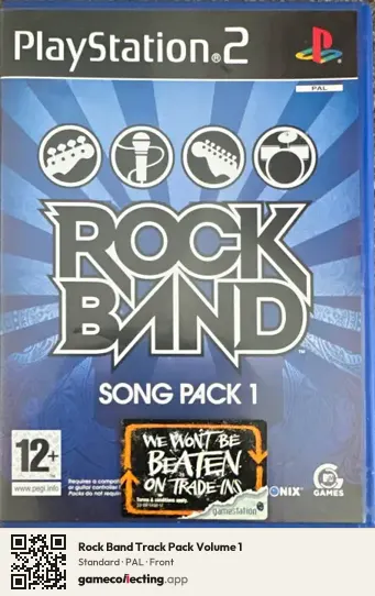 Rock Band Track Pack Volume 1 PlayStation 2, PAL box front