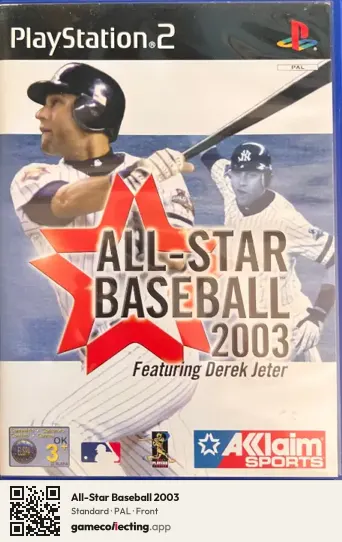 All-Star Baseball 2003 PlayStation 2, PAL box front