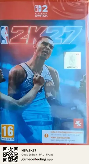 NBA 2K27 Nintendo Switch 2, PAL box front