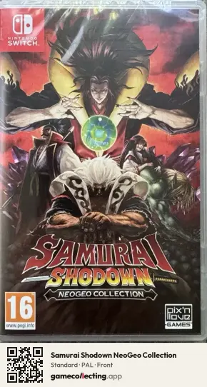 Samurai Shodown NeoGeo Collection Nintendo Switch, PAL box front