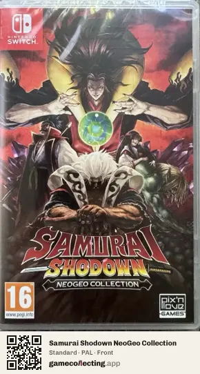 Samurai Shodown NeoGeo Collection Nintendo Switch, PAL box front