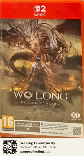 Wo Long: Fallen Dynasty Nintendo Switch 2, PAL box front