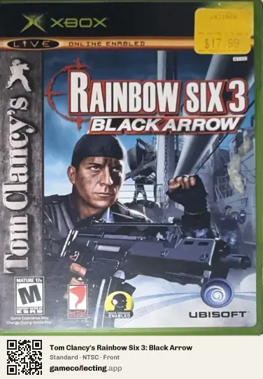 Tom Clancy's Rainbow Six 3: Black Arrow Xbox, NTSC box front