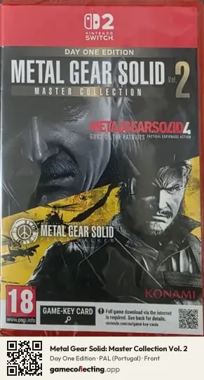 Metal Gear Solid: Master Collection Vol. 2 Nintendo Switch 2, Portugal box front