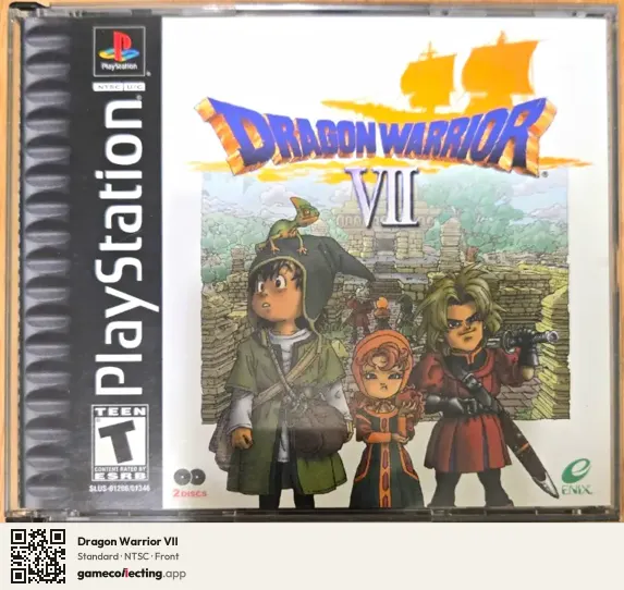 Dragon Warrior VII PlayStation, NTSC box front