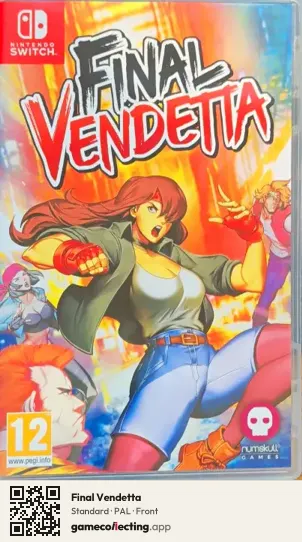 Final Vendetta Nintendo Switch, PAL box front