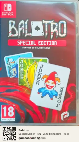 Balatro Nintendo Switch, United Kingdom box front