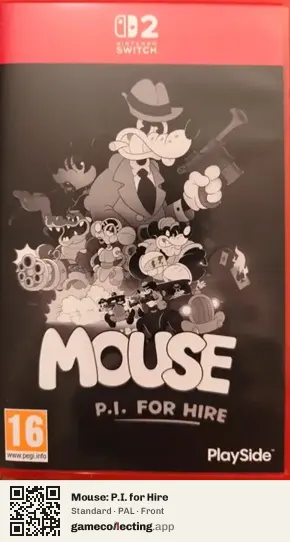 Mouse: P.I. for Hire Nintendo Switch 2, PAL box front