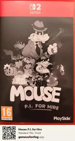 Mouse: P.I. for Hire Nintendo Switch 2, PAL box front