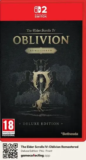 The Elder Scrolls IV: Oblivion Remastered Nintendo Switch 2, PAL box front