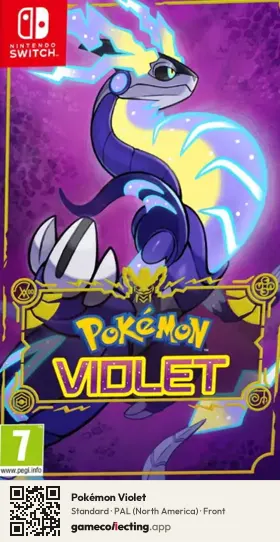 Pokémon Violet Nintendo Switch, North America box front