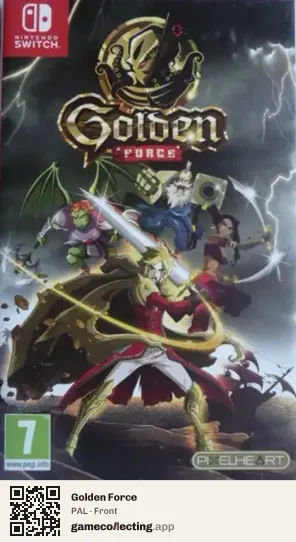 Golden Force Nintendo Switch, PAL box front