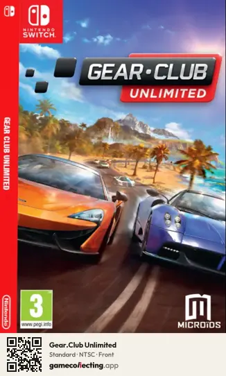 Gear.Club Unlimited Nintendo Switch, NTSC box front