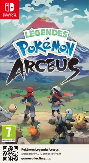 Pokémon Legends: Arceus Nintendo Switch, Germany box front