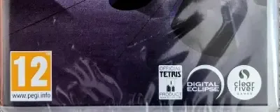 Tetris Forever, the PEGI square on its front