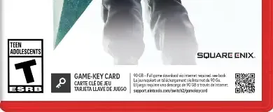 Final Fantasy VII Remake Intergrade, the ESRB box on its front