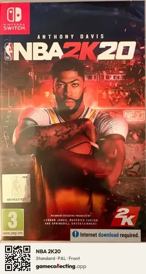 NBA 2K20 Nintendo Switch, PAL box front