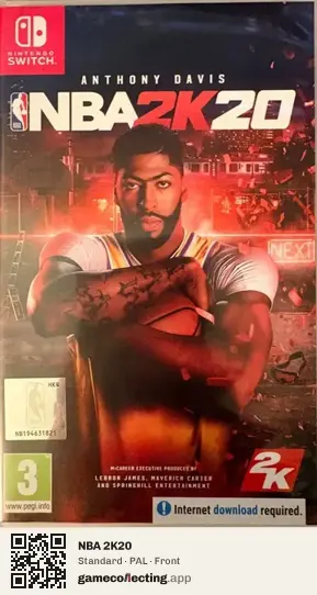 NBA 2K20 Nintendo Switch, PAL box front