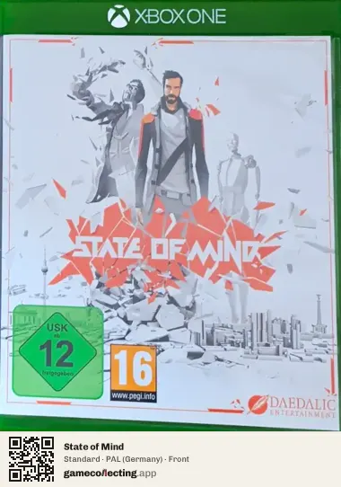 State of Mind Xbox One, Germany box front