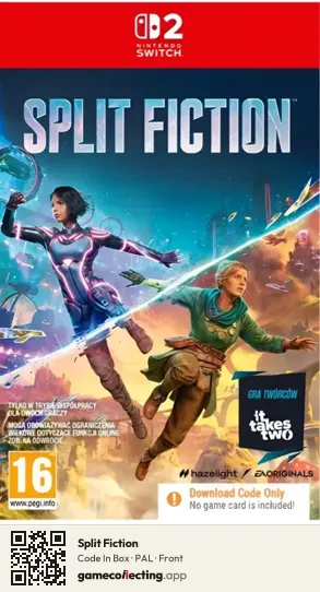 Split Fiction Nintendo Switch 2, PAL box front