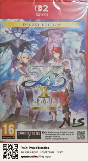 Ys X: Proud Nordics Nintendo Switch 2, France box front