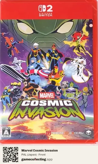 Marvel Cosmic Invasion Nintendo Switch 2, Japan box front