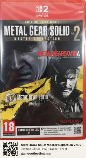 Metal Gear Solid: Master Collection Vol. 2 Nintendo Switch 2, France box front