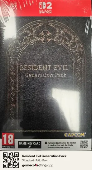 Resident Evil Generation Pack Nintendo Switch 2, PAL box front