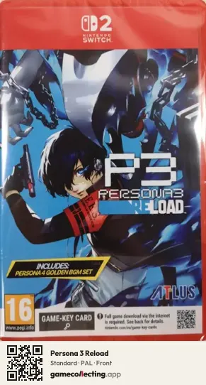 Persona 3 Reload Nintendo Switch 2, PAL box front