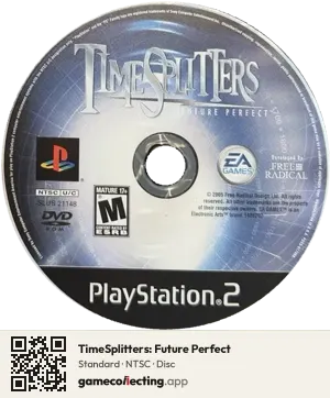 TimeSplitters: Future Perfect PlayStation 2, NTSC disc