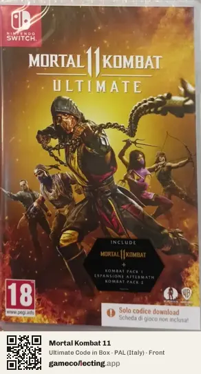 Mortal Kombat 11 Nintendo Switch, Italy box front
