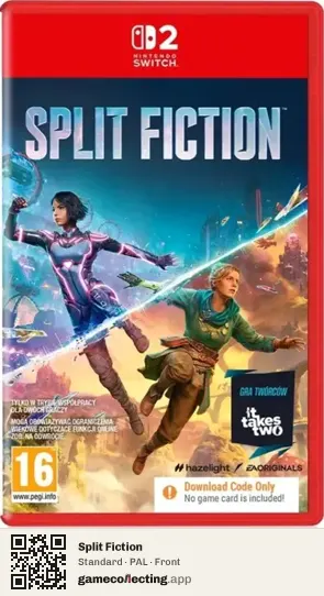Split Fiction Nintendo Switch 2, PAL box front