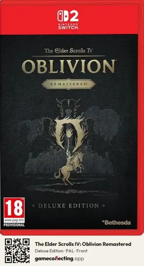 The Elder Scrolls IV: Oblivion Remastered Nintendo Switch 2, PAL box front