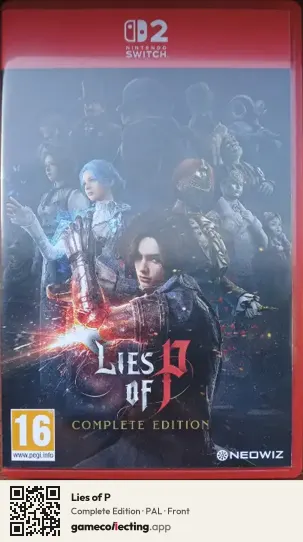 Lies of P Nintendo Switch 2, PAL box front