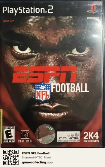 ESPN NFL Football PlayStation 2, NTSC box front