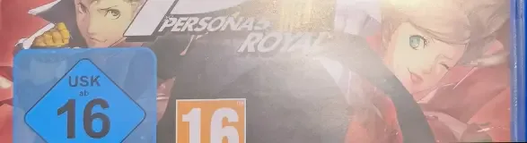 Persona 5 Royal, the USK square on its front