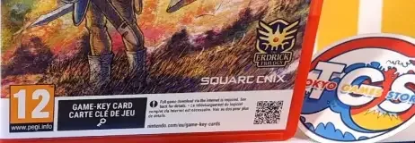 Dragon Quest I & II HD-2D Remake, the USK square on its front
