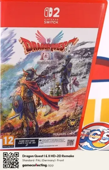 Dragon Quest I & II HD-2D Remake Nintendo Switch 2, Germany box front