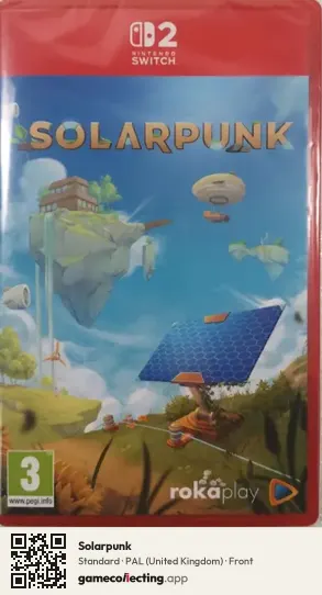 Solarpunk Nintendo Switch 2, United Kingdom box front