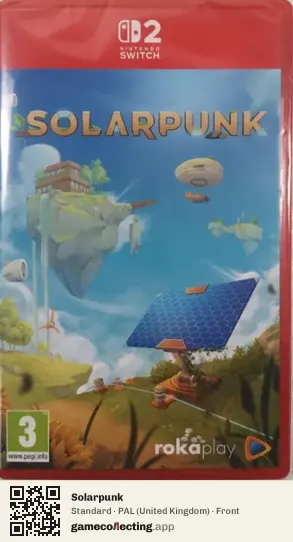 Solarpunk Nintendo Switch 2, United Kingdom box front