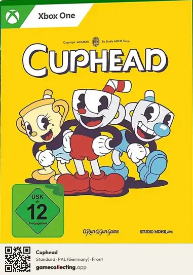 Cuphead Xbox One, Germany box front