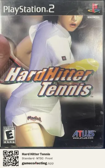 Hard Hitter Tennis PlayStation 2, NTSC box front