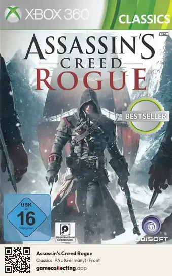 Assassin's Creed Rogue Xbox 360, Germany box front