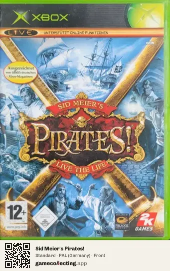 Sid Meier's Pirates! Xbox, Germany box front