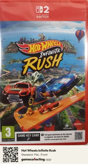 Hot Wheels Infinite Rush Nintendo Switch 2, PAL box front