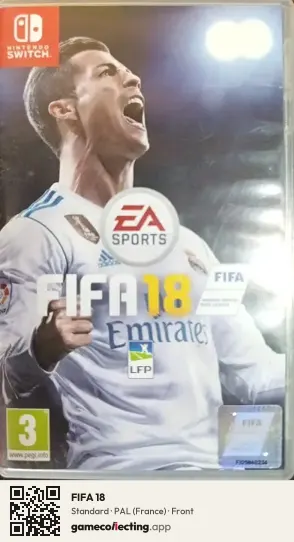 FIFA 18 Nintendo Switch, France box front